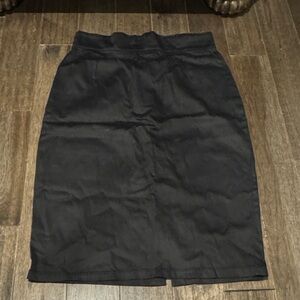 Pinup Couture Elegant Black Pencil Skirt for Women
